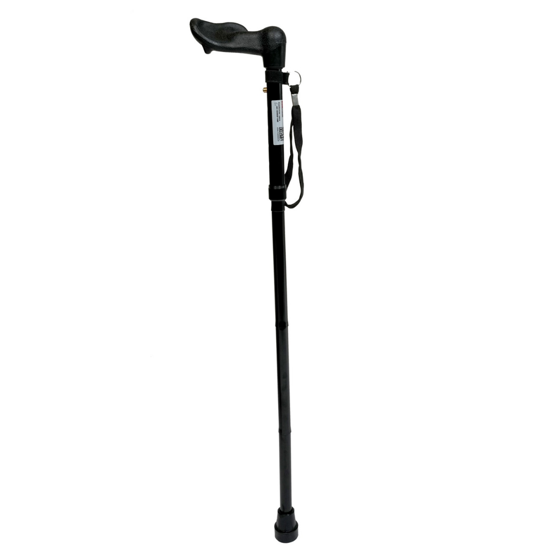 Folding Walking Stick with Ergonomic Handle Right Hand