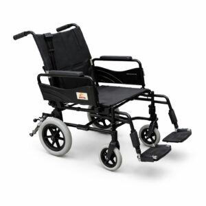 Attendant Propelled Wheelchair Steel Fold Down Back