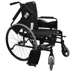 Self Propelled Wheelchair Steel Fold Down Back