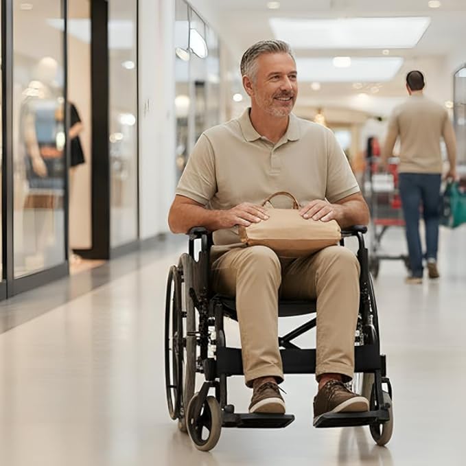 Self Propelled Wheelchair Steel Fixed Back