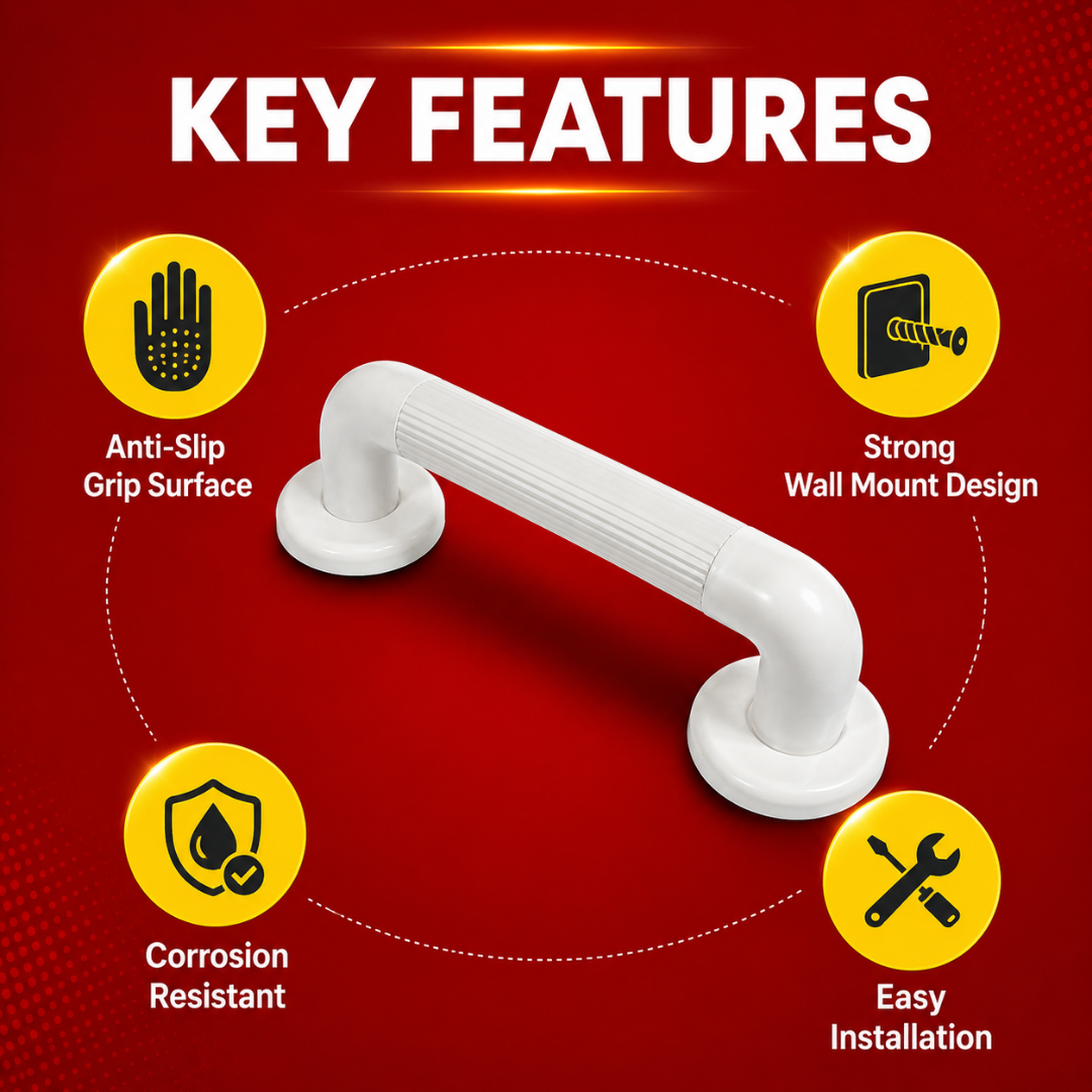 Plastic Fluted Grab Rail 12 Inch