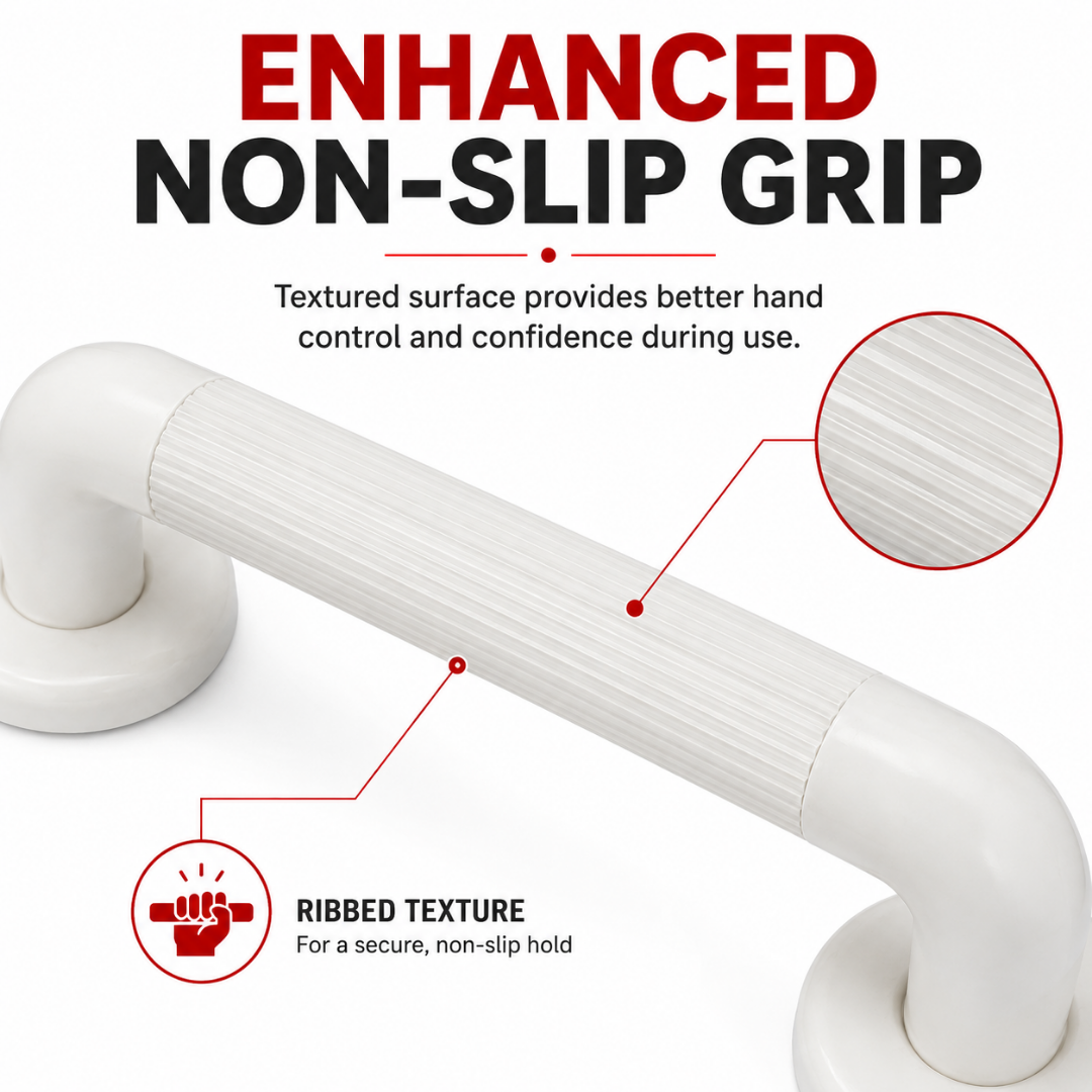 Plastic Fluted Grab Rail 12 Inch
