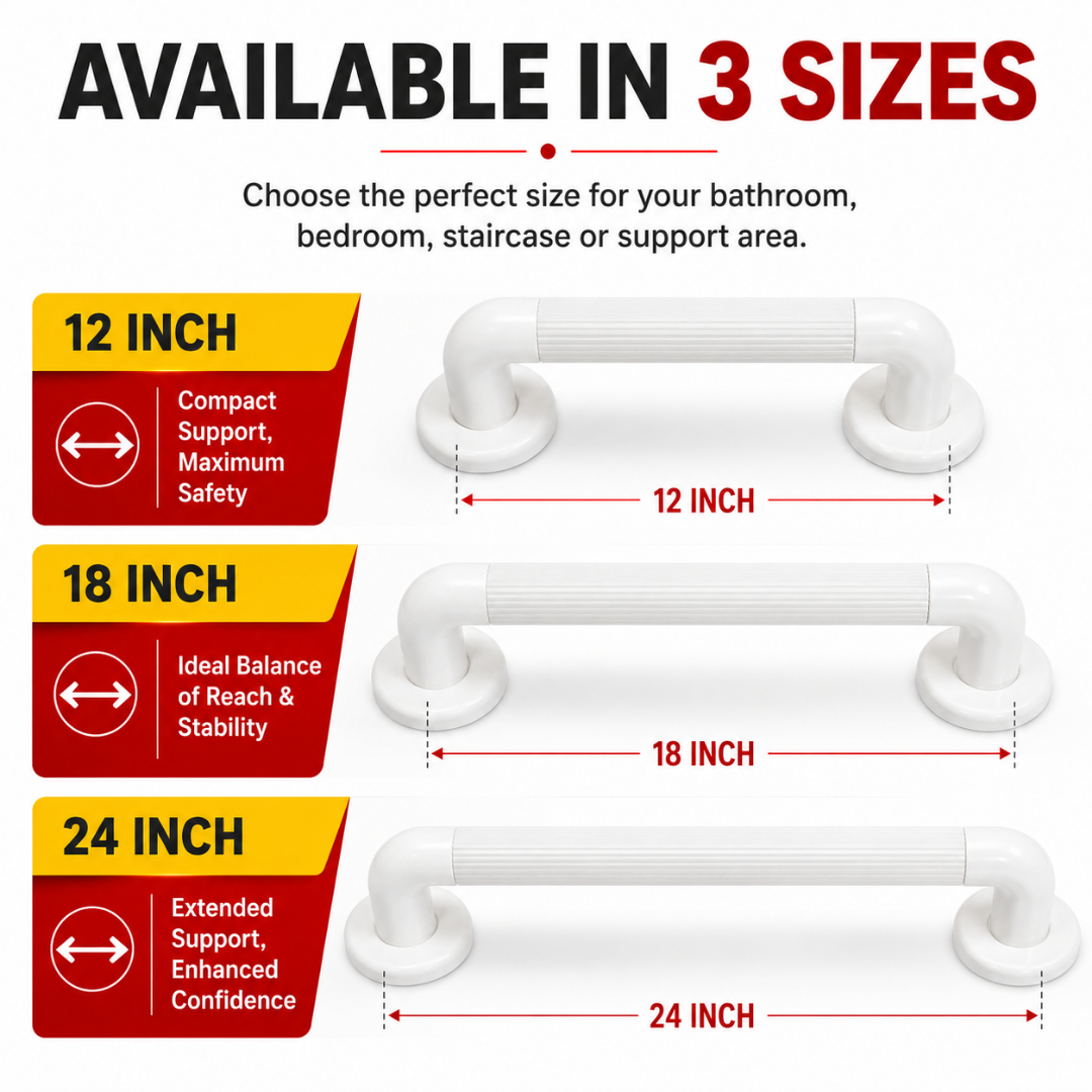 Plastic Fluted Grab Rail 12 Inch